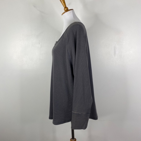 NWT Knox Rose Waffle Knit Top Gray Sz. 2X - Picture 3 of 12